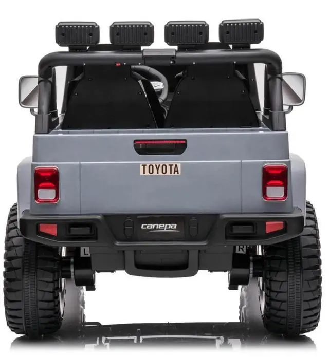 Alt view image 3 of 7 - Toytexx Inc 24V Licensed Toyota FJ-40 Kids Ride-On SUV, 4x4, 2-Seat, Remote, Rubber Tires, LED, MP3