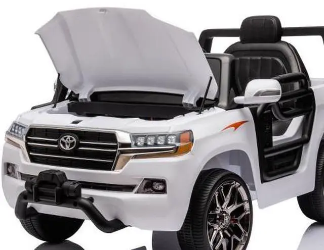Alt view image 5 of 7 - Toytexx Inc 12V Licensed Toyota Land Cruiser Kids Ride-On SUV, 2-Seat, Remote, LED, Music, USB