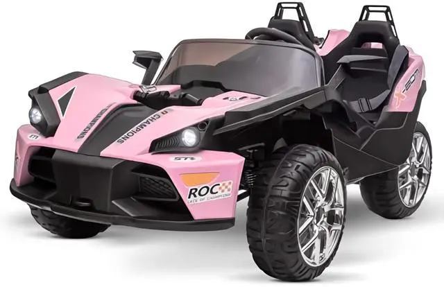 Main image of Toytexx Inc 12V 2-Seat Kids Racing Slingshot Ride-On Car, Seat Belts, LED, MP3, Remote