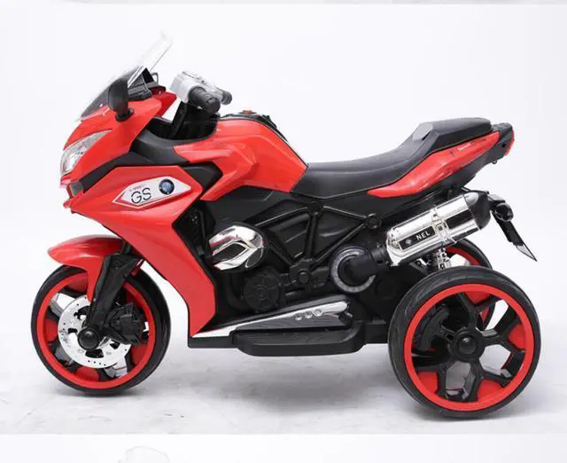 Alt view image 3 of 6 - Toytexx Inc Kids Electric Ride On Motorbike A2  LED Headlights, Music, Training Wheels  6V Battery Powered Motorcycle Toy (Ages 3+)