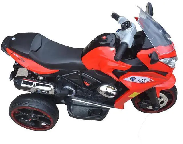 Alt view image 6 of 6 - Toytexx Inc Kids Electric Ride On Motorbike A2  LED Headlights, Music, Training Wheels  6V Battery Powered Motorcycle Toy (Ages 3+)