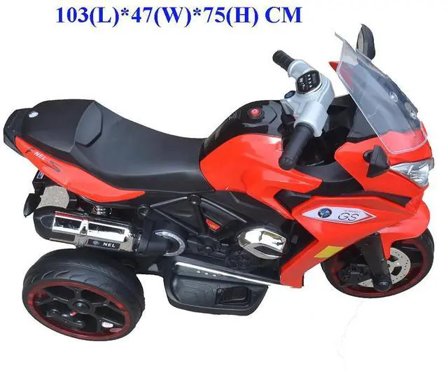 Alt view image 4 of 6 - Toytexx Inc Kids Electric Ride On Motorbike A2  LED Headlights, Music, Training Wheels  6V Battery Powered Motorcycle Toy (Ages 3+)