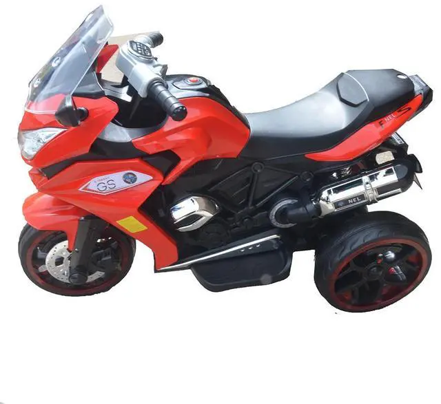 Alt view image 5 of 6 - Toytexx Inc Kids Electric Ride On Motorbike A2  LED Headlights, Music, Training Wheels  6V Battery Powered Motorcycle Toy (Ages 3+)