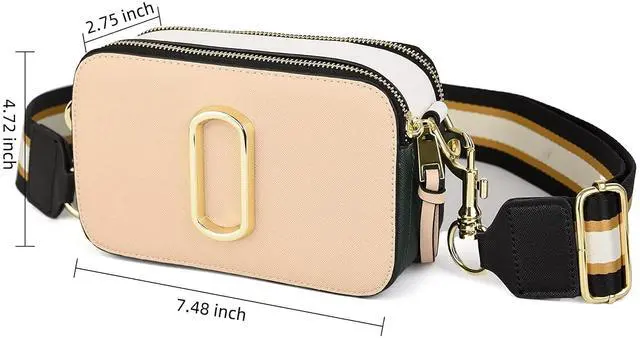 Alt view image 6 of 6 - Toytexx Inc Crossbody Bag  PU Leather Shoulder Purse with Adjustable Strap & Zipper Closure, Small Clutch for Women (Khaki)