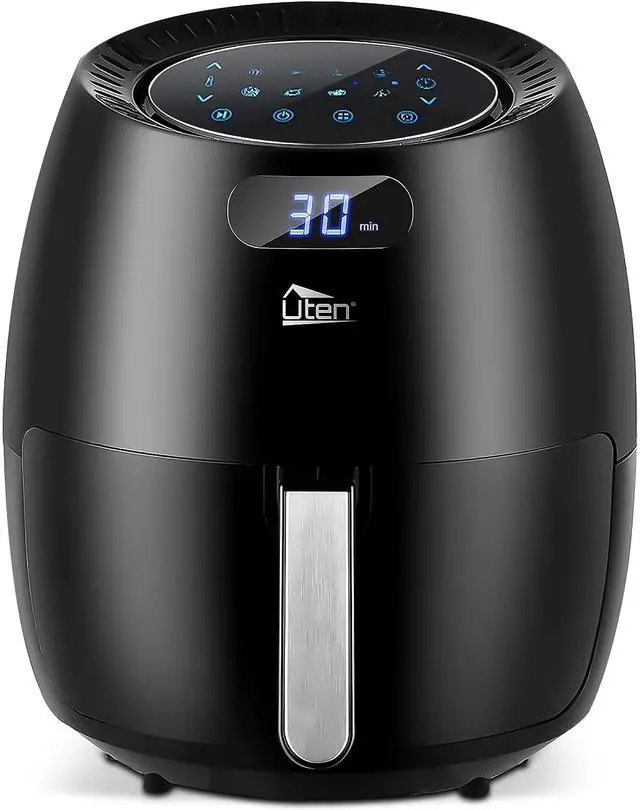 Alt view image 2 of 6 - Toytexx Inc 6.9Qt XL Air Fryer 1700W - Black, 8 Preset Modes, LED Touchscreen, NonStick Basket, Healthy RapidAir Cooking