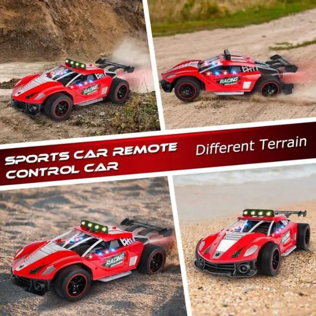 Alt view image 6 of 6 - Toytexx Inc 2.4GHz High-Speed RC Racing Car - 25km/h OffRoad Remote Control Vehicle with Rechargeable Battery & LED Lights - Drift-Ready Electric Toy for Kids