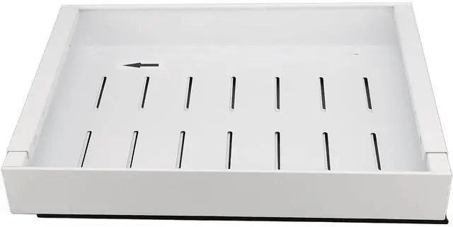 Main image of Toytexx Inc Expandable Pull-Out Cabinet Organizer - Heavy-Duty Sliding Shelf with Adjustable Width (12 - 18"), Ball-Bearing Rails & Metal Storage Tray for Kitchen, Bathroom & Pantry - White