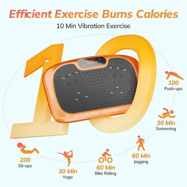 Alt view image 6 of 7 - Toytexx Inc Vibration Plate Exercise Machine for Home | Whole-Body Workout Platform with Remote Control & Resistance Bands, 1- 20 Speed Levels, LED Display, Quiet Motor, Anti-Slip Surface, 330 lbs
