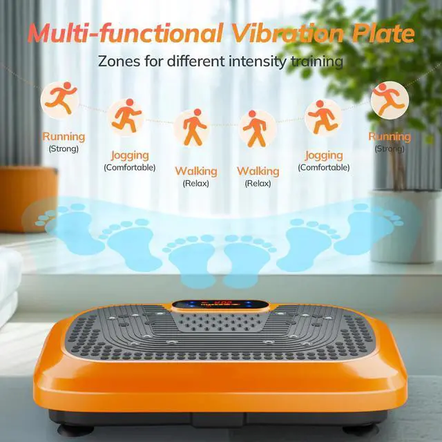 Alt view image 7 of 7 - Toytexx Inc Vibration Plate Exercise Machine for Home | Whole-Body Workout Platform with Remote Control & Resistance Bands, 1- 20 Speed Levels, LED Display, Quiet Motor, Anti-Slip Surface, 330 lbs