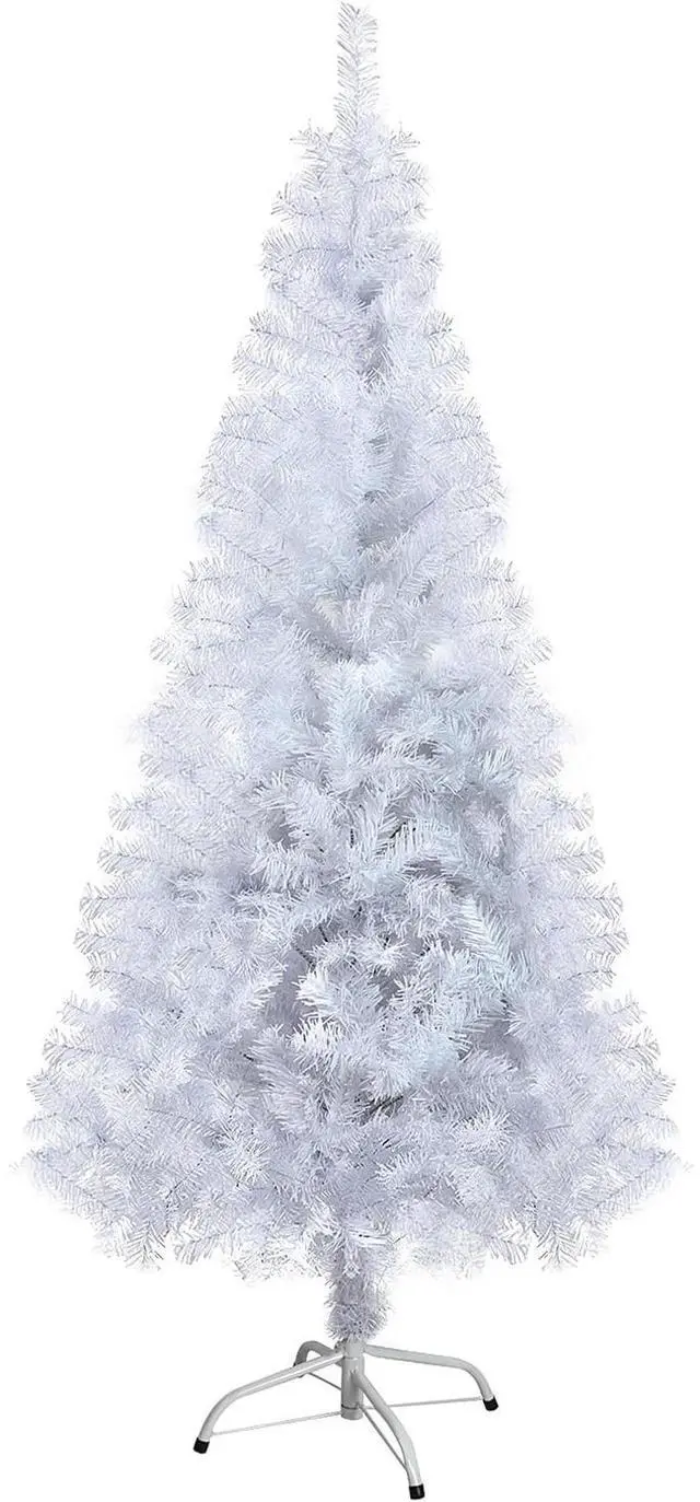 Main image of Toytexx Inc 7.2 ft White Artificial Christmas Tree with Snow-White PVC Needles, Quick Umbrella Setup, Metal Stand, Indoor & Outdoor Holiday Décor