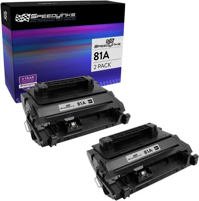 Alt view image 5 of 8 - SPEEDYINKS Compatible Toner Cartridge Replacement for HP 81A CF281A Laserjet Enterprise Flow MFP M630z M604dn M604n M605dh M605dn M605n M605x M606dn M606x M630dn M630f M630h M630 (Black, 2-Pack)