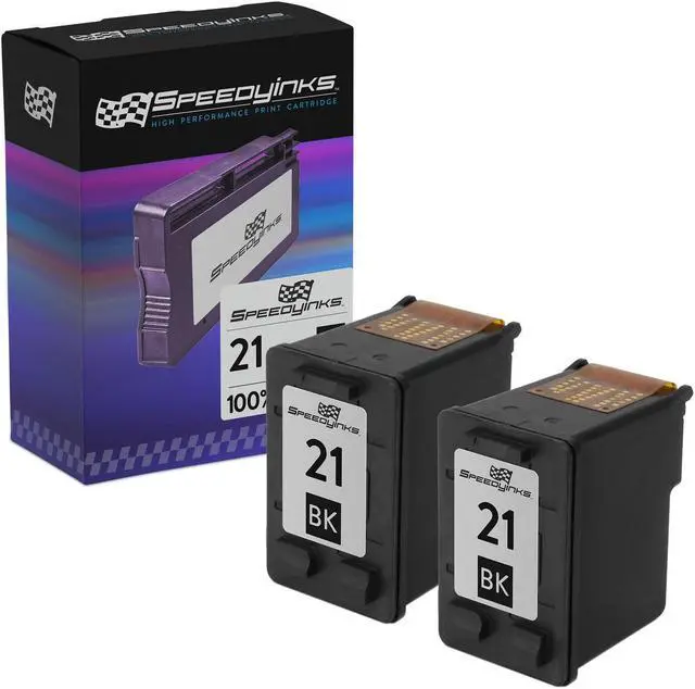 Alt view image 8 of 11 - Speedy Inks Compatible  Ink Cartridge Replacement for HP 21 C9351AN (Black, 2-Pack)