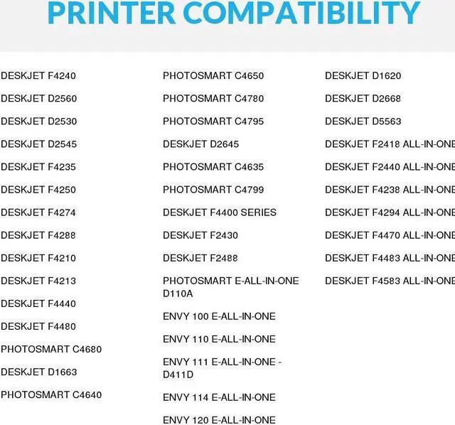 Alt view image 4 of 4 - SPEEDYINKS Ink Cartridge Replacement for HP 60 CC640WN (Black, 8-Pack) compatible with HP Photosmart, ENVY e All-in-one, and Deskjet printers