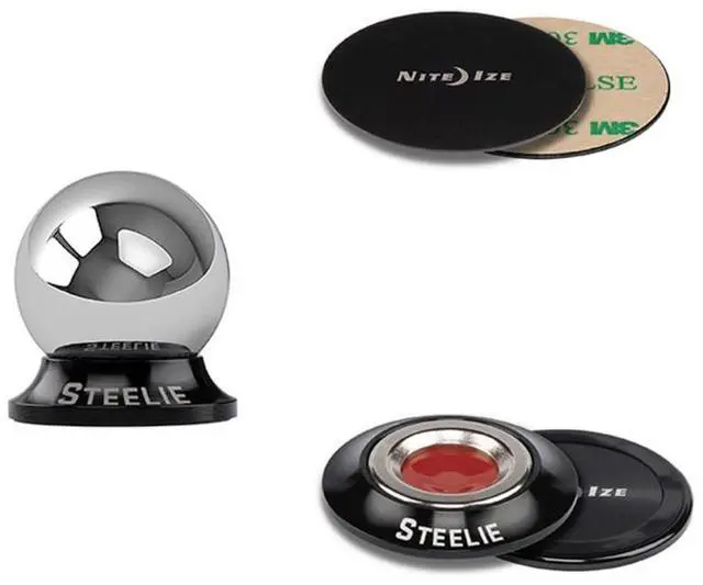 Alt view image 5 of 8 - NITE IZE STODK-01-R8 Cell Phone Car Mount Kit,Black/Silver