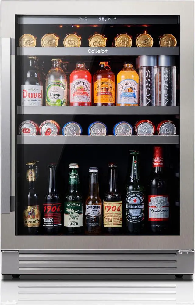 Main image of Ca'Lefort 85L Compressor Wine and Beverage Cooler - Elegant Temperature-Controlled Refrigerator for Optimal Wine Aging and Beverage Storage  Perfect for Enhancing Your Living Room or Bar Experience