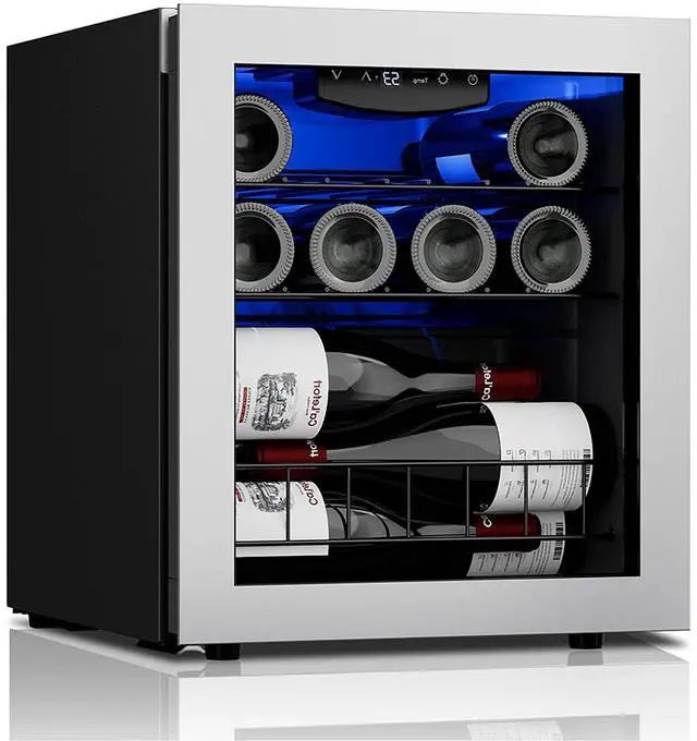 Main image of Ca'Lefort Energy-Efficient Wine Fridge - 165 kWh/Yr | Freestanding/Undercounter Design
38°F-65°F Dual-Zone Cooling & Reversible Door Stainless Steel Refrigerator for Kitchen/Dorm
