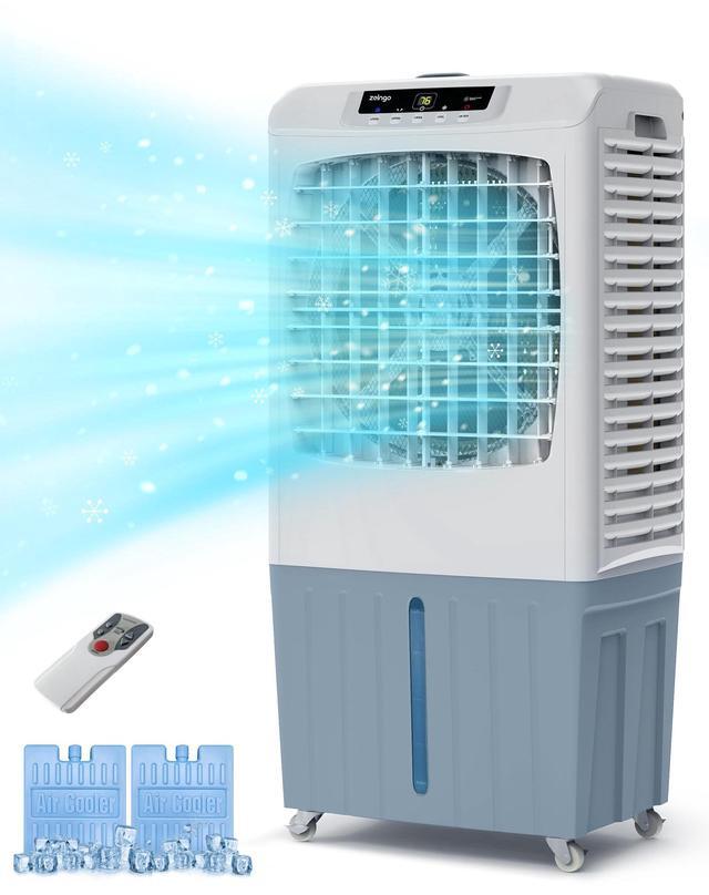 Main image of Zelngo ZG-17DN Evaporative Air Cooler & Fan Combo - 40L Tank, 100° Wide Oscillation, Remote Control, Energy-Saving 145W Motor - Ideal for Bedroom, Living Room, and Business Spaces | AC Replacement
