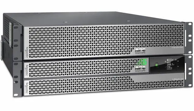 Alt view image 3 of 3 - APC Smart-UPS Ultra, 5kVA, Rackmount 4U, 208V, 12x 5-20R+2x L6-20R+1x L6-30R NEMA, Network Card+SmartSlot, W/ rail kit, W/ transformer 208V to 120V