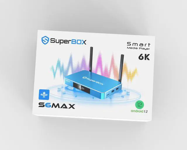 Alt view image 5 of 8 - (Latest) 2025 S6 MAX Smart TV Box Android 12, 4GB RAM, 64GB Storage, 6K HD, Built-in Voice Control, Android Box, Versatile Streaming Media Player, Free Channels with Zero Subscription Fees