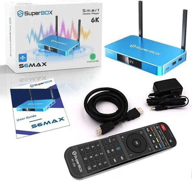 Alt view image 6 of 8 - (Latest) 2025 S6 MAX Smart TV Box Android 12, 4GB RAM, 64GB Storage, 6K HD, Built-in Voice Control, Android Box, Versatile Streaming Media Player, Free Channels with Zero Subscription Fees