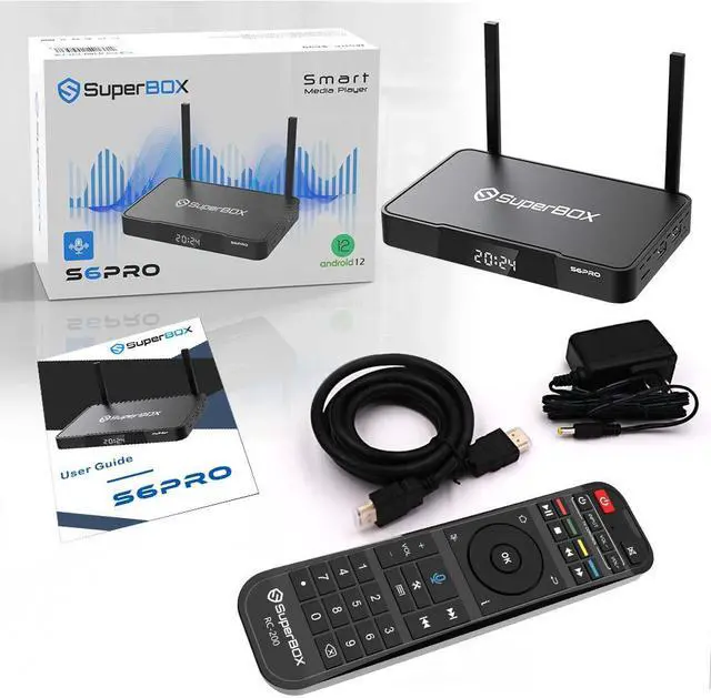 Alt view image 5 of 7 - (Latest) 2025 SUPERBOX S6 PRO Smart TV Box Android 12, 4GB RAM, 32GB Storage, 6K HD, Built-in Voice Control, Android Box, Versatile Streaming Media Player, Free Channels with Zero Subscription Fees
