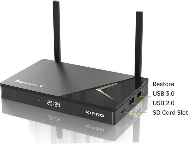 Alt view image 4 of 7 - Superbox X1 Pro Portable Smart Android TV Box, 4GB+64GB Storage, Voice Remote Control, 6K Ultra HD, WiFi-6 Supported, HDMI Cable, 1000Mbps Ethernet Port, Instruction Manual
