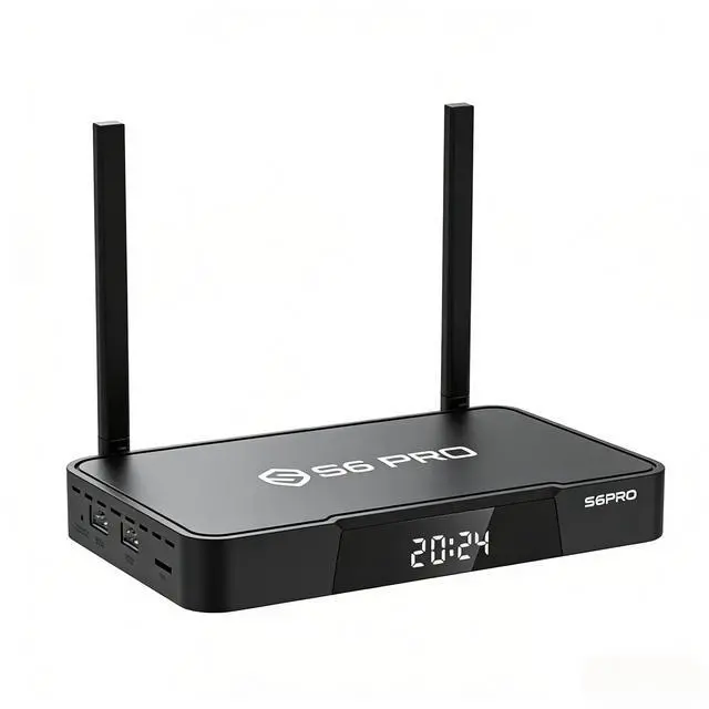 Alt view image 2 of 6 - S6 PRO Wireless Set Top Box Streaming Media Player USB 3.0 and 2.0 port High Power AC2600 Wi-Fi7 Router with MU-MIMO
