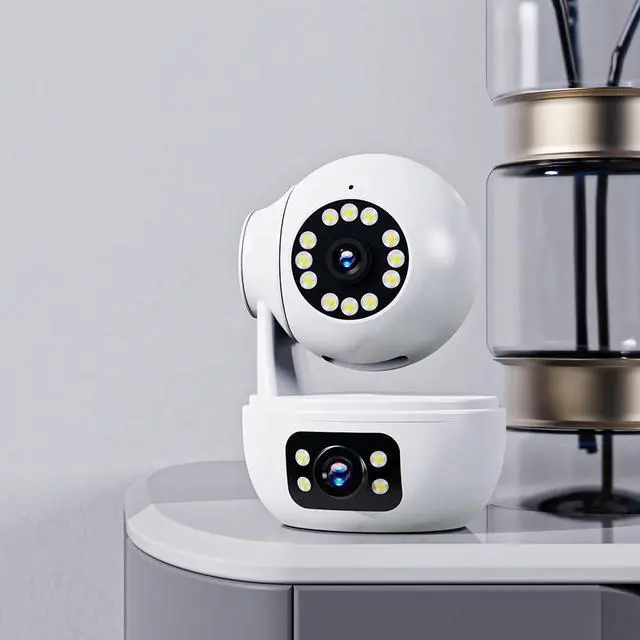 Alt view image 2 of 5 - inLifeCam 3.0MP Tuya Smart APP Indor Pan Tilt PTZ Dual Lens WIFI Smart IP Camera Mini Privacy mode