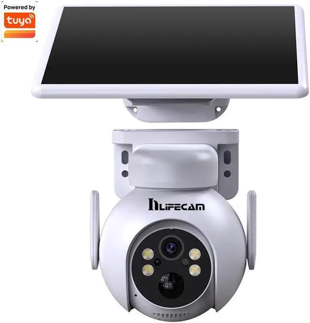 Main image of inLifeCam 3.0MP Tuya Smart APP Outdoor Pan Tilt PTZ Battery Solar Panels Full Color Night IP Camera System WIFI