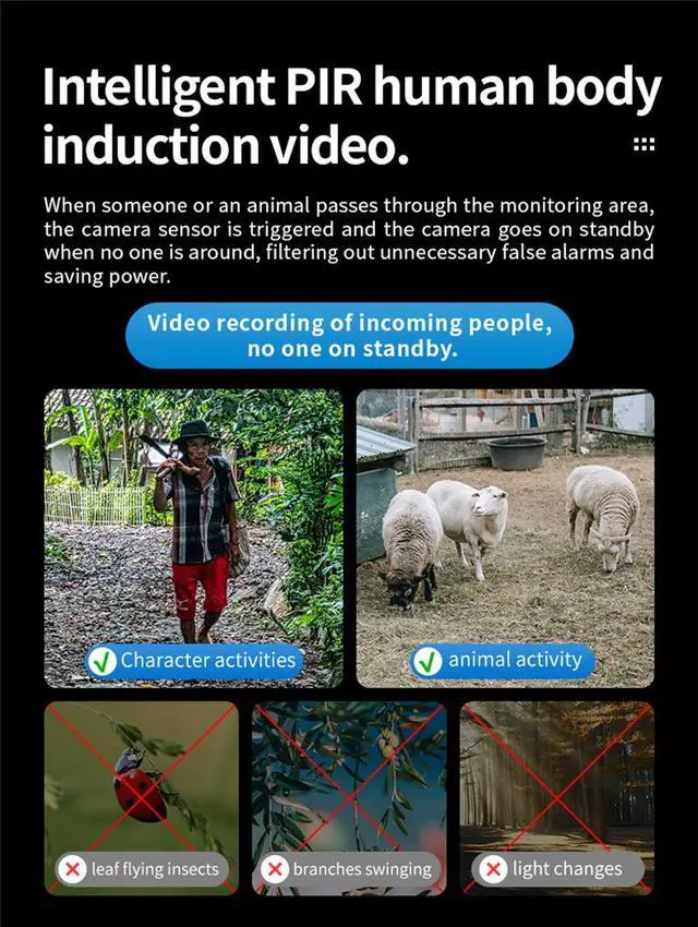 Alt view image 3 of 7 - inLifeCam Tuya Smart APP Outdoor Battery Solar Panels 4G Version CCTV Camera Security Surveillance System Full Color Night 3.0MP