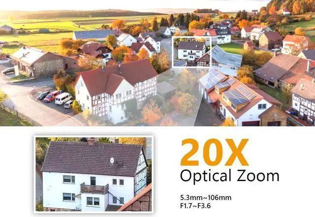 Alt view image 3 of 7 - InlifeCam 5.0MP 20X Optical Zoom Outdoor WIFI Pan Tilt PTZ Middle Speed Metal IP Camera GK7205V300+ IMX335(5.0MP)