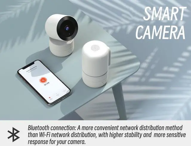 Alt view image 2 of 7 - inLifeCam Tuya Smart APP 4.0MP Indoor WIFI Pan Tilt Wireless IP Camera Privacy mode