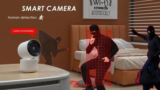 Alt view image 7 of 7 - inLifeCam Tuya Smart APP 4.0MP Indoor WIFI Pan Tilt Wireless IP Camera Privacy mode