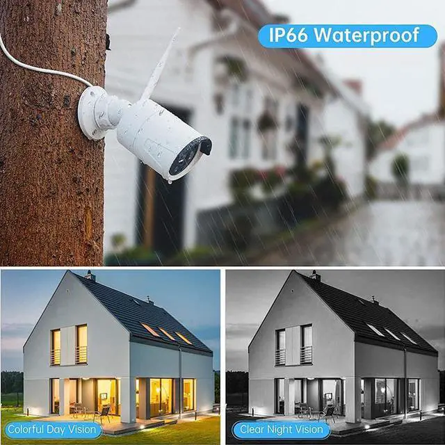 Alt view image 7 of 7 - inLifeCam 8 Channel with 4pcs Camera Tuya Smart app Outdoor Bullet IP Camera Security Surveillance System Wireless NVR Kit Not include Hard Disk 2.0 MP