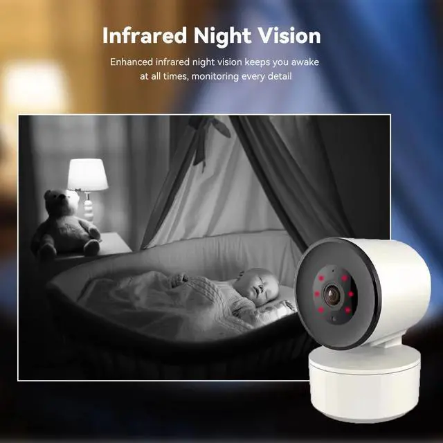 Alt view image 7 of 7 - inLifeCam 3.0MP Tuya Smart app Indoor Pan Tilt PTZ WIFI Smart Mini IP Camera Network Camera Privacy mode