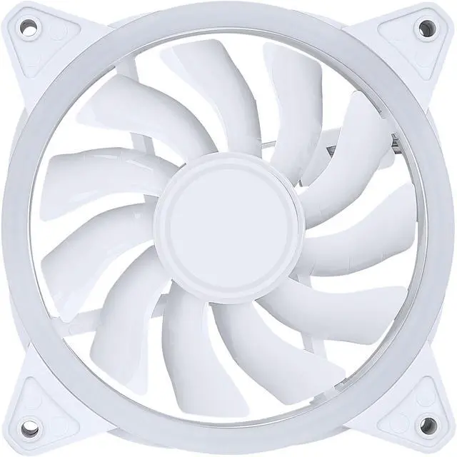 Alt view image 2 of 4 - ausen case fun Dual Aurora Computer PC case, CPU cooler and radiator cooling fan whiteausen Dual Aurora Computer PC case, CPU cooler and radiator cooling fan white