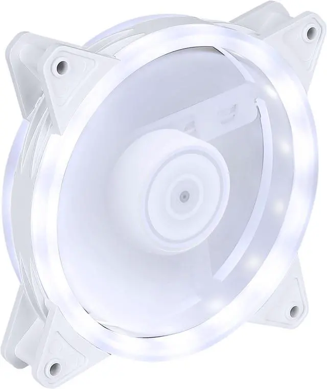 Alt view image 4 of 4 - ausen case fun Dual Aurora Computer PC case, CPU cooler and radiator cooling fan whiteausen Dual Aurora Computer PC case, CPU cooler and radiator cooling fan white