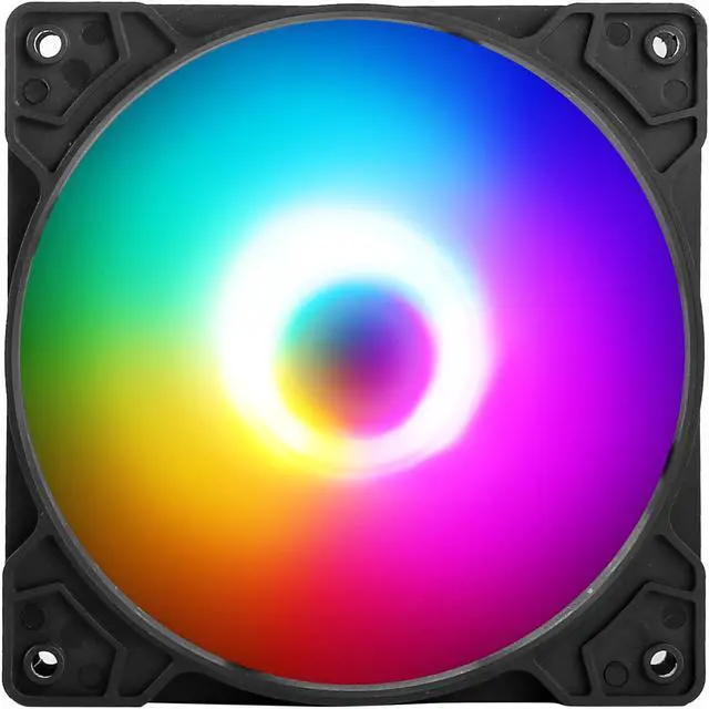 Alt view image 3 of 7 - ausen PC case, Wraith Multicoloured black CPU cooler and cooling fan white on the radiator