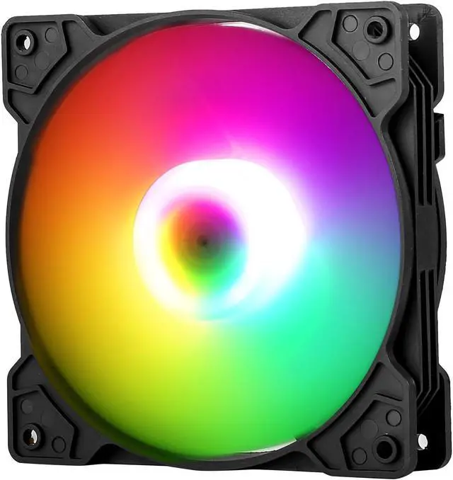 Alt view image 4 of 7 - ausen PC case, Wraith Multicoloured black CPU cooler and cooling fan white on the radiator