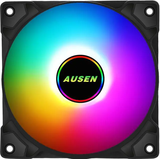 Alt view image 2 of 7 - ausen PC case, Wraith Multicoloured black CPU cooler and cooling fan white on the radiator