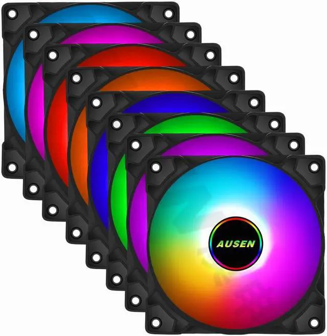 Main image of ausen PC case, Wraith Multicoloured black CPU cooler and cooling fan white on the radiator