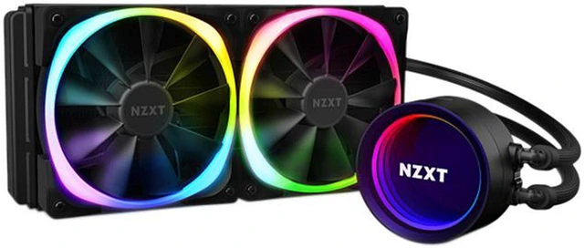Main image of NZXT Kraken X53 RGB Black - All-in-One RGB CPU Liquid Cooler - Infinity Mirror Design - Powered by CAM