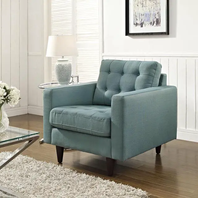 Alt view image 5 of 5 - Empress Upholstered Fabric Armchair by Modway