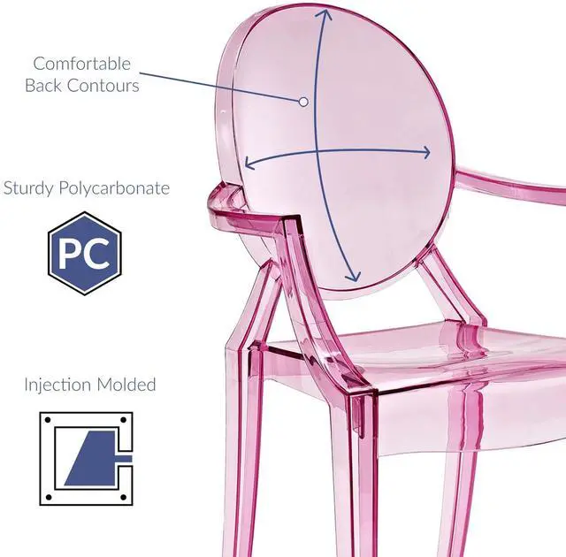 Alt view image 3 of 7 - Casper Dining Armchair - Pink
