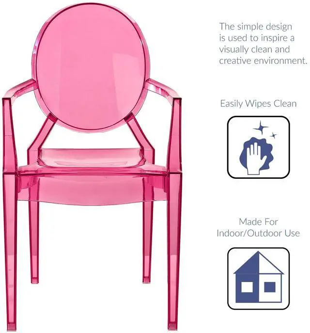 Alt view image 4 of 7 - Casper Dining Armchair - Pink