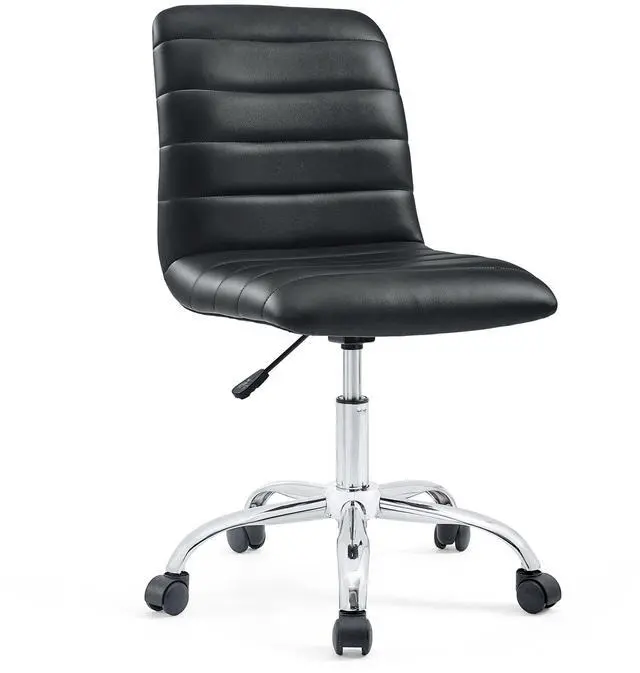 Alt view image 13 of 19 - Ripple Mid Back Office Chair in Black