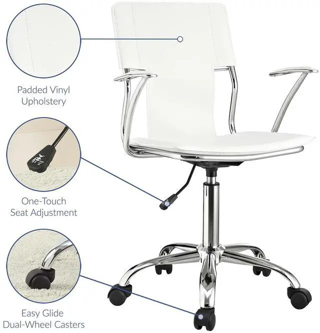 Alt view image 18 of 20 - Studio Office Chair in White