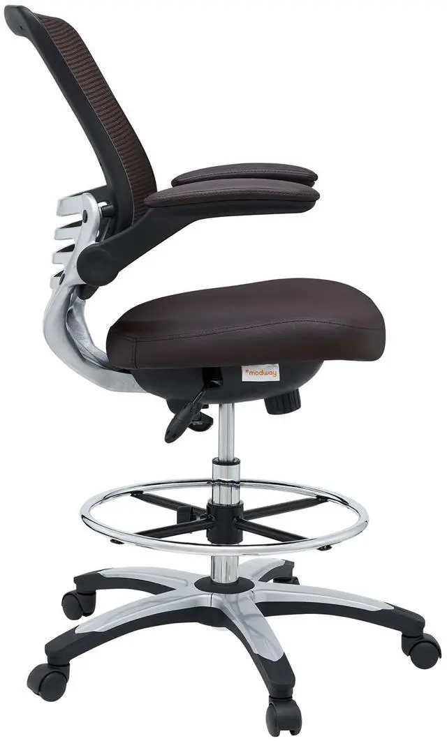 Alt view image 5 of 8 - Edge Drafting Chair - Brown