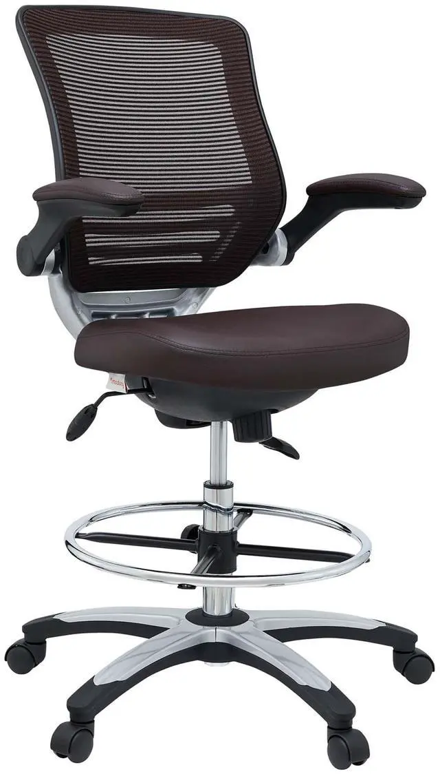 Alt view image 2 of 8 - Edge Drafting Chair - Brown