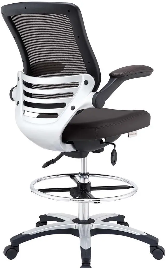 Alt view image 6 of 8 - Edge Drafting Chair - Brown